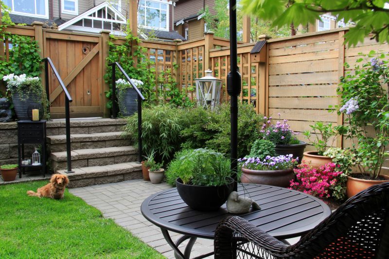 Backyard Patio and Fence Painting